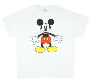 Mickey Mouse Shirt Mens Arms Wide Open Pose Adult Short Sleeve T-Shirt For Men And Women