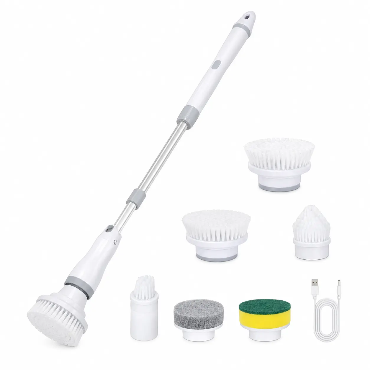 Electric Spin Scrubber, Household Electric Upright Mop Appliance for Home Cleaning