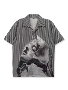 Printed Shirt Stripes Stripes Vintage Classic Aesthetics Style Street Hip Hop Casual Fitted Fashion Hawaiian Clothing Short Sleeve Summer Wear