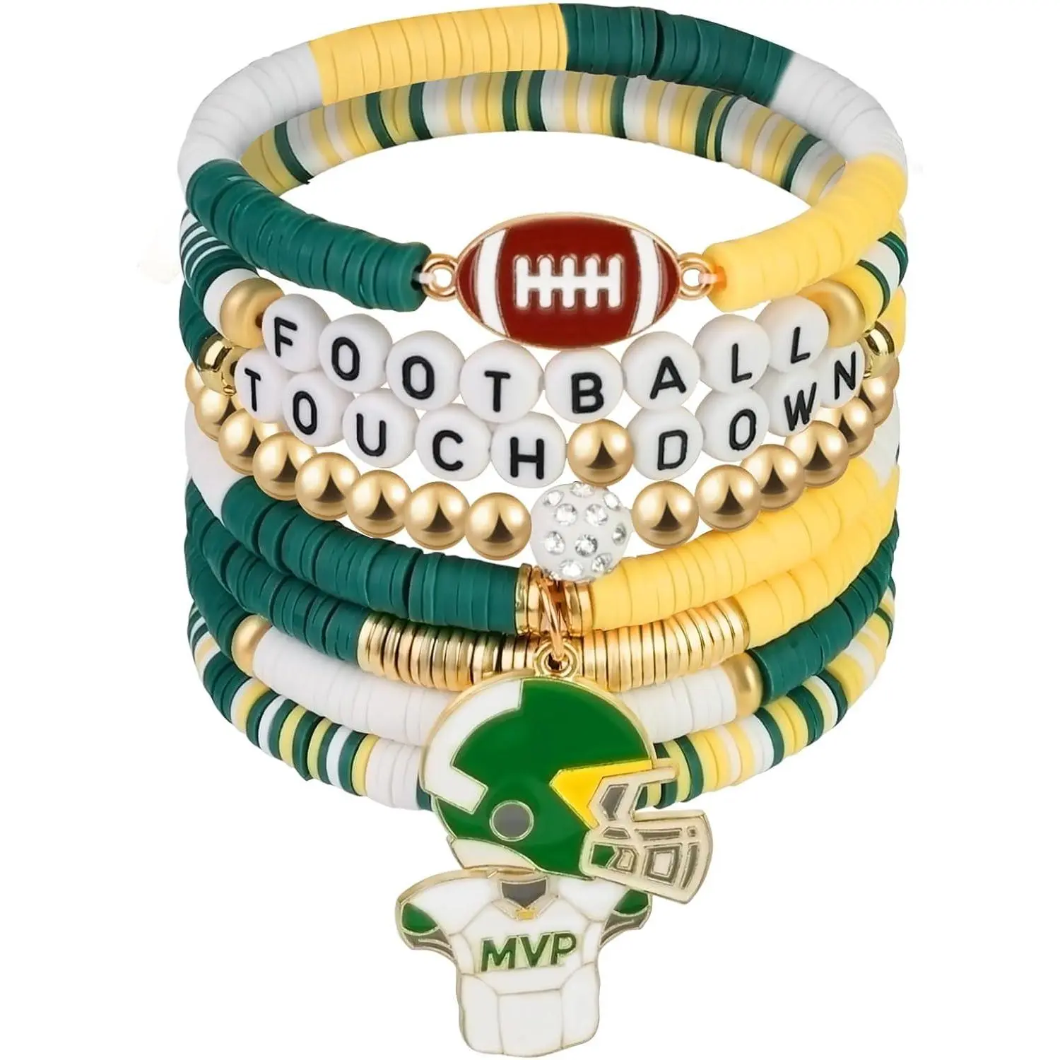 Yellow Green and White