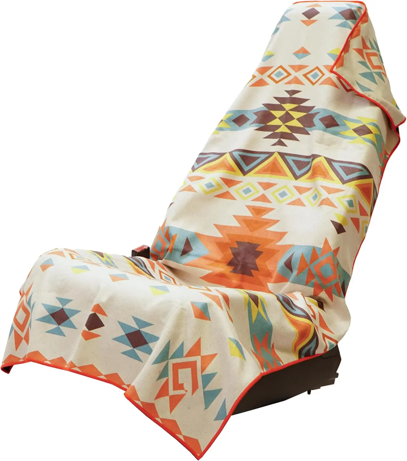 Adobe Echo Car Seat Cover – Southwestern Desert Pattern Seat Protector, Boho Tribal Universal Auto Seat Cover for Gym, Beach, Travel & Everyday Use