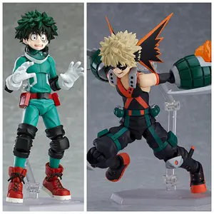 14CM Figma Katsuki Bakugo Action Figure Deku Izuku  Articulated Model My Hero Academia Anime Collectible Poseable Doll Gift