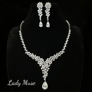 Small Y shape lab-created diamond set,925 silver# delicate and exquisite style/match with elegant clothing, high light the femininity