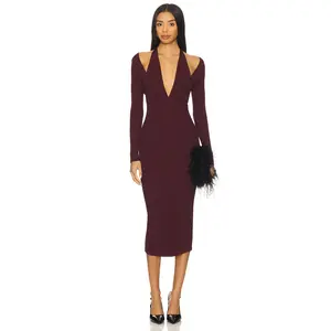 retrofete Odelia Dress in Metallic Port