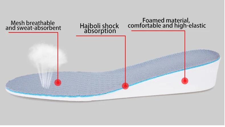 Height Increase Insoles For Men/women 1.5/2.5/3.5 Cm Up Invisible Arch Support Orthopedic Insoles Shock Absorption Eva Material