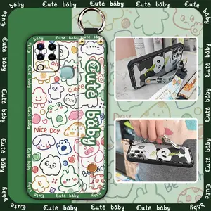 Dirt-resistant Waterproof Phone Case For infinix X689/X689C/Hot 10S/Hot 10T Durable ring Back Cover protective Silicone Shockproof Phone Holder Lanyard Soft case Fashion Design