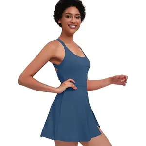 Open-Back Tennis Dress w/ Waistband Shorts, Breathable Fabric, Bathroom-Friendly Design + Perfect for Tennis, Workouts, and Athleisure + Add to cart Buy now Women’s Workout Dress + Sporty, Stylish, and Easy-On-Easy-Off Comfort