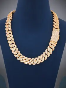 Premium Diamond 18mm Vvs Diamond Set Luxury Cuban Chain Necklace Custom Chilled Round Bright Cut 925 High Quality Unisex Cuban Chain Jewelry Necklace, Easter Thanksgiving Gifts Unisex Gifts