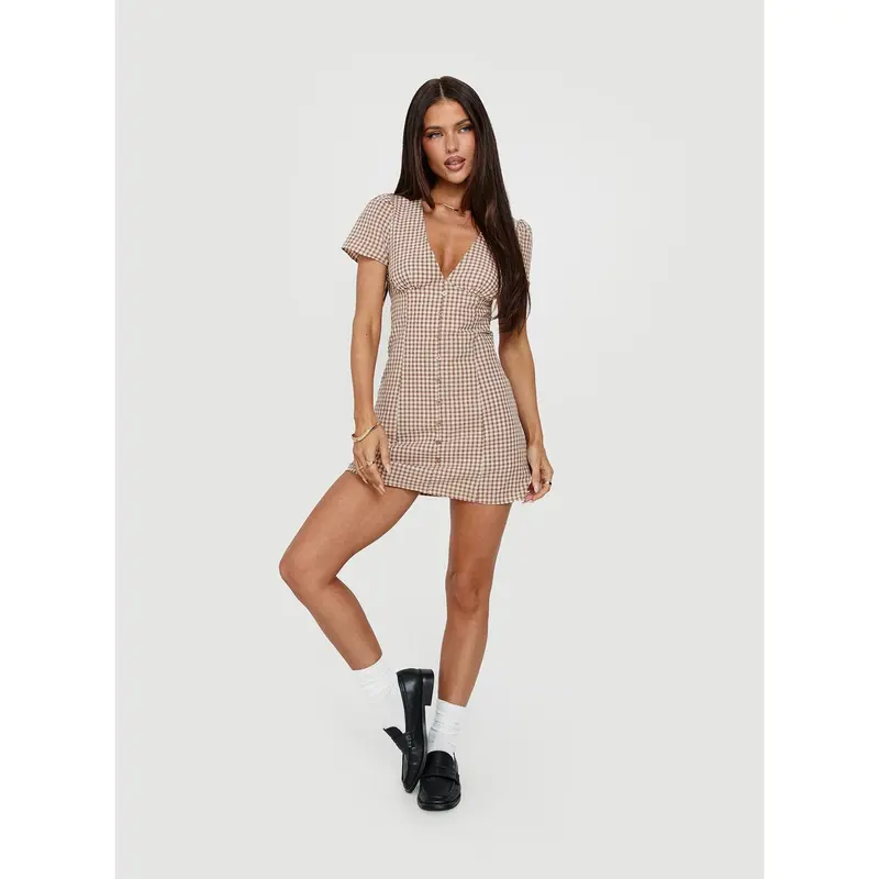 Jordonna Gathered Halter Mini Dress Chocolate - TikTok Shop Jordonna Gathered Halter Mini Dress Chocolate - TikTok Shop