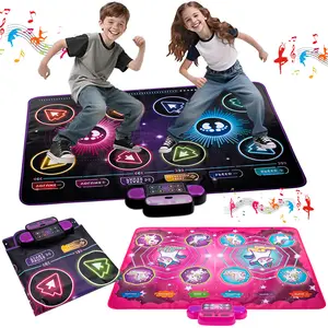 Dance Mat for Kids - Best Birthday Gifts forGirls & Boys Electronic Dance Game Toy forKids, Adjustable Volume, Dance Pad with Built.in Music for Kids, Random color