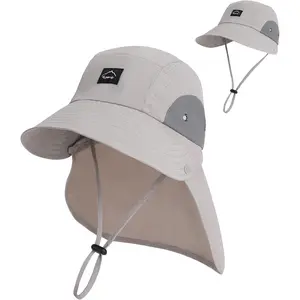 Kids Sun Hats for Boys Girls UV Protection Baseball Cap Hats for Kids with Neck Flap Wide Brim