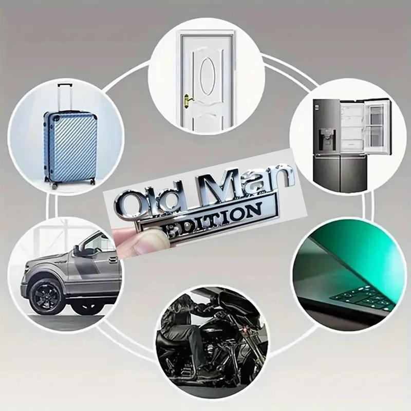 "Old Man Edition" 3D Emblem Sticker Badge, Funny Decals for Car, Truck, SUV, Motorcycle "Old Man Edition" 3D Emblem Sticker Badge, Funny Decals for Car, Truck, SUV, Motorcycle
