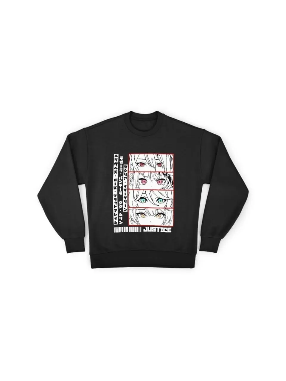 Amelia Watson Vtuber Clothing         Holo Justice Panel      Sweatshirt       Anime Chibi Sweatshirt, Hoodie