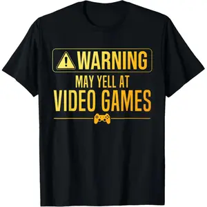 100% Cotton Funny Video Game Art For Men Women Gaming Nerd PC Gamer T-Shirt