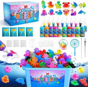 2026 Upgraded More Fun Magic Water Elf Toy Kit–Squishies for Kids, 20 Gels & 10 Molds, Magic Gel Water Pets Sensory Toy, Fun DIY Craft Kit, Party Favors, Birthday & Christmas Gifts for Kids Ages 3+