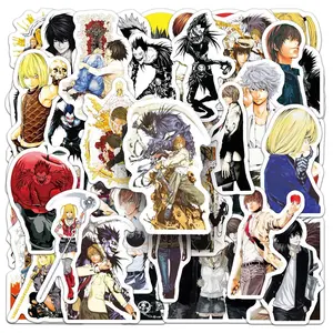 50PCS Death Note Stickers Yagami Light Graffiti Stickers DIY Diary Phone Case Handmade Scrapbook Aesthetic Stickers