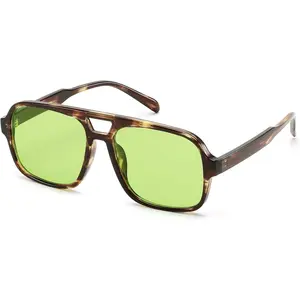 FEISEDY Retro Sunglasses for Women Men 70s Classic Vintage Shades Trendy Square Sun Glasses B0253