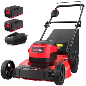 PowerSmart 40V 21" Cordless Push Lawn Mower with 2 x 4.0ah Batteries and Charger, up to 1/4 Acre (MB2400B) PowerSmart 40V 21" Cordless Push Lawn Mower with 2 x 4.0ah Batteries and Charger, up to 1/4 Acre (MB2400B)