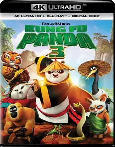 Kung Fu Panda 3 (10th Anniversary)  [4K ULTRA HD BLU-RAY MOVIE] With Blu-Ray, 4K Mastering, Anniversary Ed, Sign Language, Subtitled