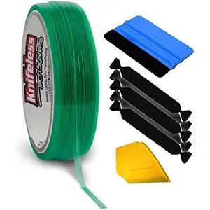 Knifeless Vinyl Wrap Cutting Tape Finishing Line 10M Plus 3M Toolkit (10m (30ft) roll + Detailer)