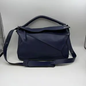 Pre-owned Loewe h3 Large Blue Puzzle Handbag & Crossbody Bag 62509
