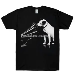 Porcupine Tree Recordings II Black T-Shirt Cotton Casual