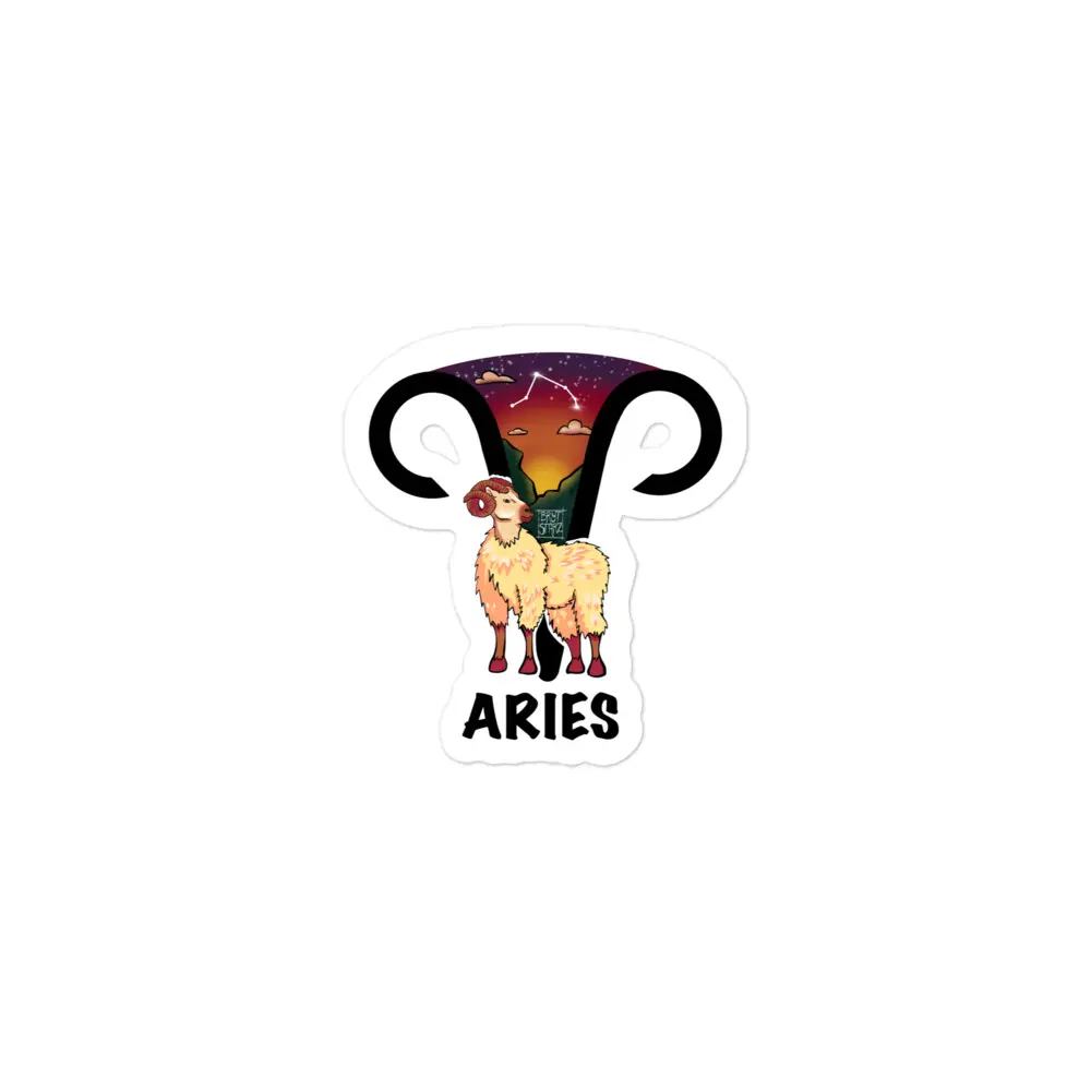 Aries Zodiac Stickers (Mar. 21st - April 19th)