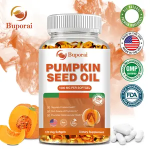 Pumpkin Seed Oil Supplement Capsules - 2000mg per serving - Prostate, Cardiovascular Nutrition Supplement - 120 capsules