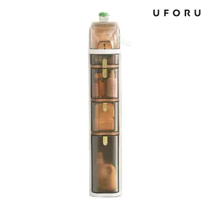 UFORU Suitable for narrow space storage cabinet bathroom storage corner toilet cabinet floor-standing toilet storage cabinet ultra-thin bathroom narrow cabinet #SummerWins #DealsForYouDays
