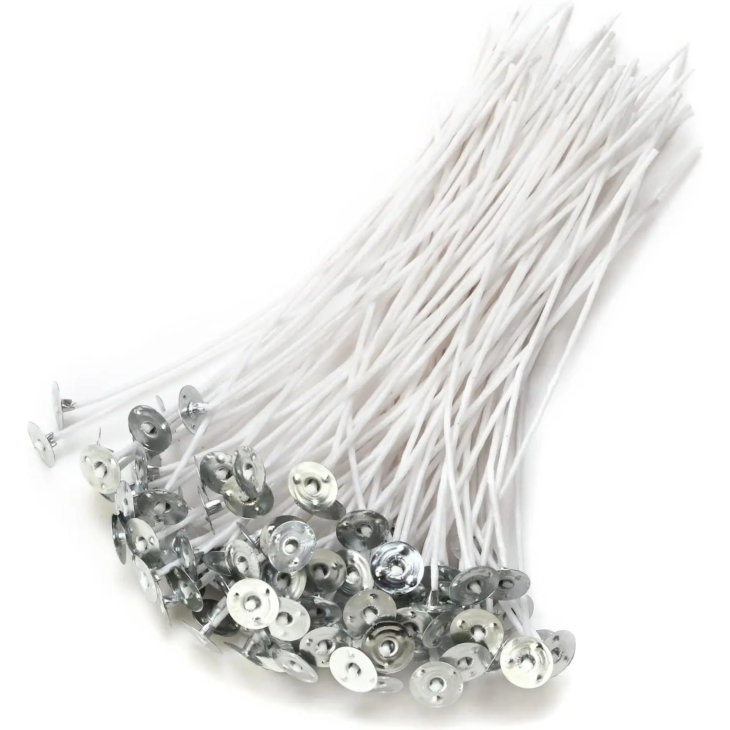 Candle Wicks,Candle Wicks for Candle Making,6 Inch 100 count DIY Pre-Waxed  Wick with Tabs