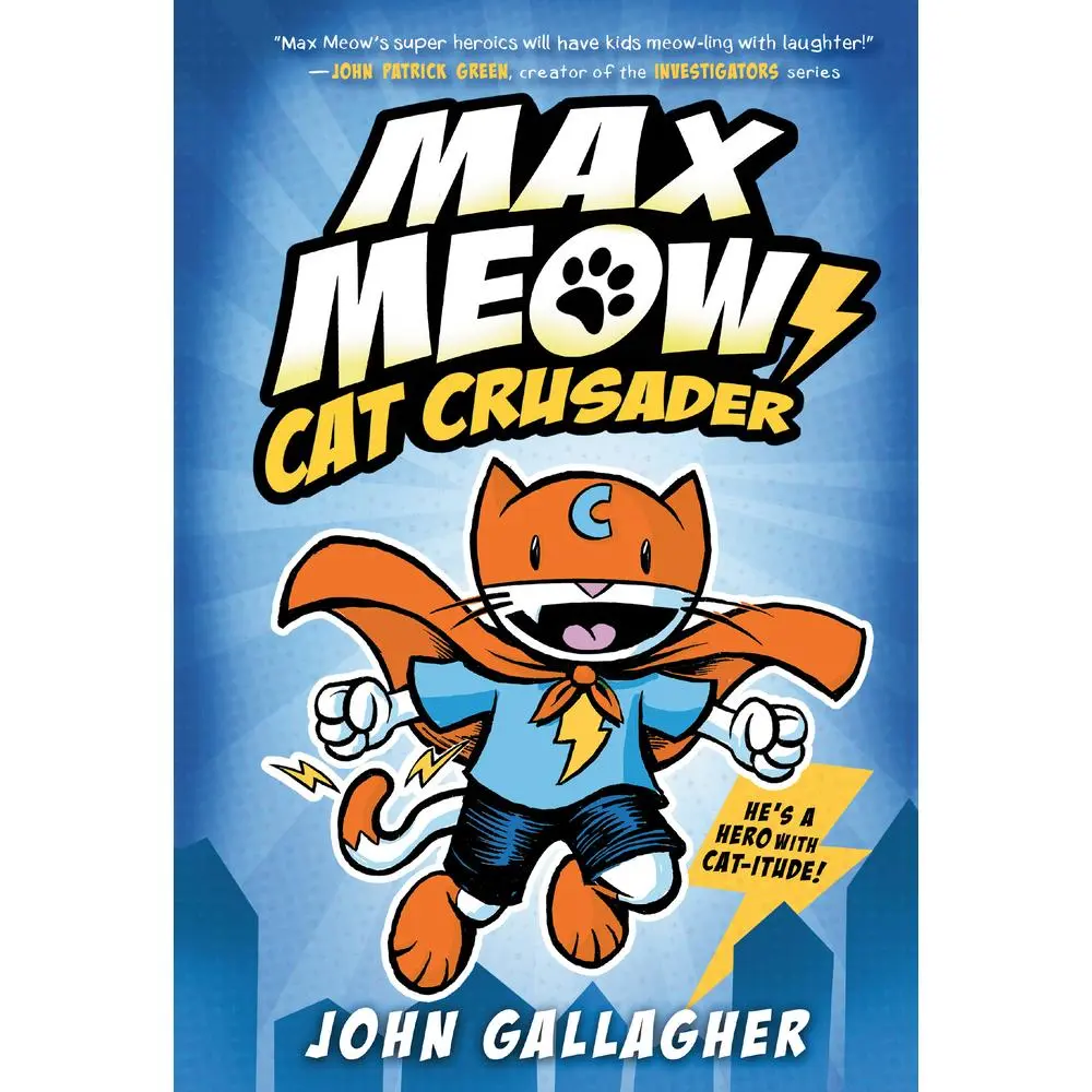 USED Book - Max Meow Book 1: Cat Crusader: (A Graphic Novel) by Gallagher, John (Hardcover) - english