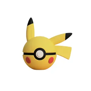 Pikachu - Inspired 3D Printed Poke Ball Collectible