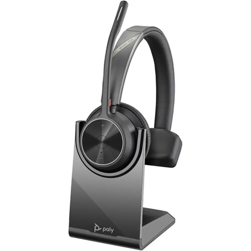Poly Voyager 4310 Bluetooth Mono Headset with BT700 USB-C Dongle and Charging Stand