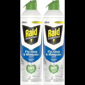 Raids Essentials Fly, Gnat & Mosquito Killer Aerosol Spray, Safe for Use Around Children and Pets, 10 oz