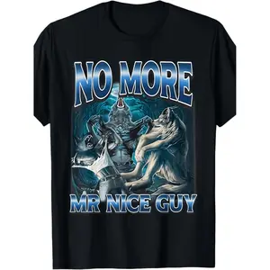 Mens Alpha Wolf T Shirt with Bold Wolf Pack Design Perfect for Casual Gaming Role Play Events and Themed Costumes
