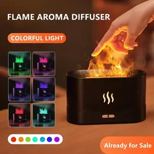 Ultrasonic 3D 7colors Flame Effect Essential Oil Aromatherapy  Air Humidifier,  diffuser mist maker