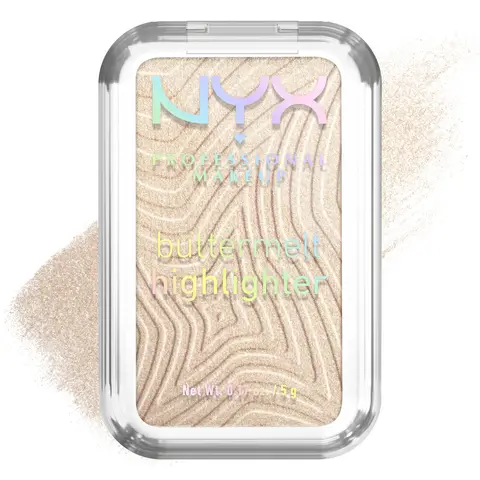 Buttermelt Highlighter, Pearl-Infused Powder Compact, NYX Professional Makeup