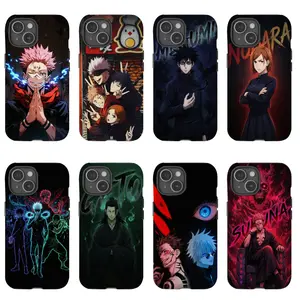 Jujutsu Kaisen Double-layer durable phone Cases For iPhone 17 16 15 14 13 12 Promax Pro Plus, hard shell protection ,Unique design,best Gift