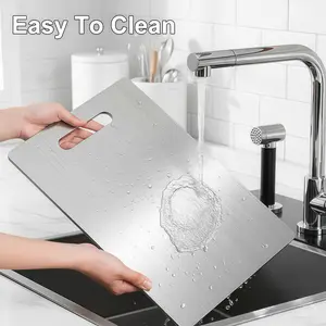 Titanium Cutting Board, Upgraded Pure Titanium Double-Sided Food Grade Cutting Board Hygienic Durable Chopping Mat For Meat Fruit Vegetable | TikTok Shop Deals | Superior To Plastic & Wooden Boards