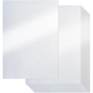 White Shimmer Cardstock Paper, 25 Sheets 250gsm/92Ib Pearlescent Paper for Crafts, Double-sided Shiny Cardstock for DIY Projects Birthday Wedding Decoration UAP18025