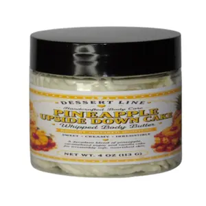 Pineapple Upside Down Cake Whipped Body Butter  Dessert Inspired Moisturizer 4oz