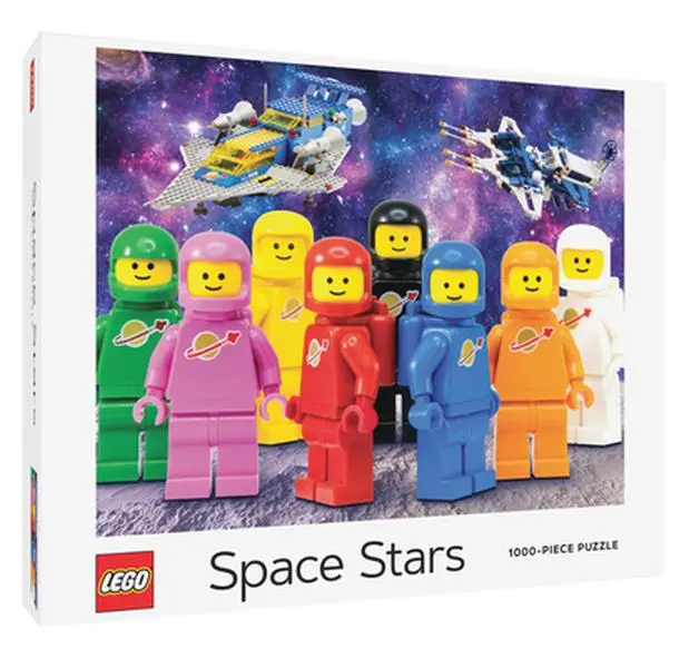 Lego Space Stars 1000-Piece Plastic Rectangular Puzzle - Space-Themed Indoor Game for Children Development, 1.55 lbs, 11"h x 8.9"l x 2.1"w, see description
