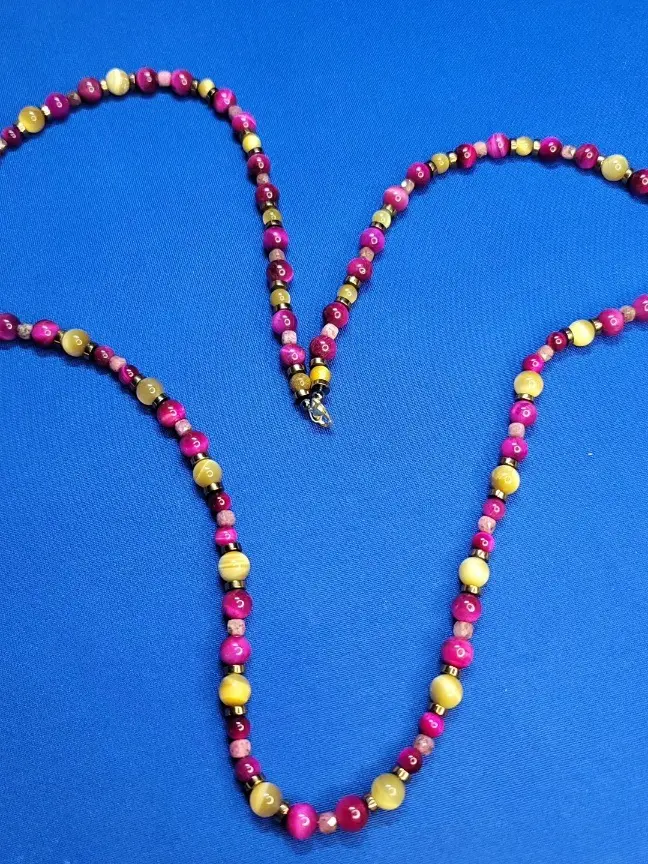 Pink diffuser Necklace