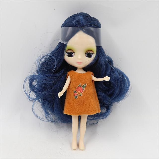 DBS blyth mini doll 10CM BJD normal body doll cute girls gift anime toy random dress