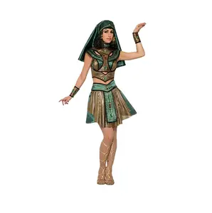 Cleopatra - Egyptian Priestess - Black/Green/Gold - Costume - Women - ML