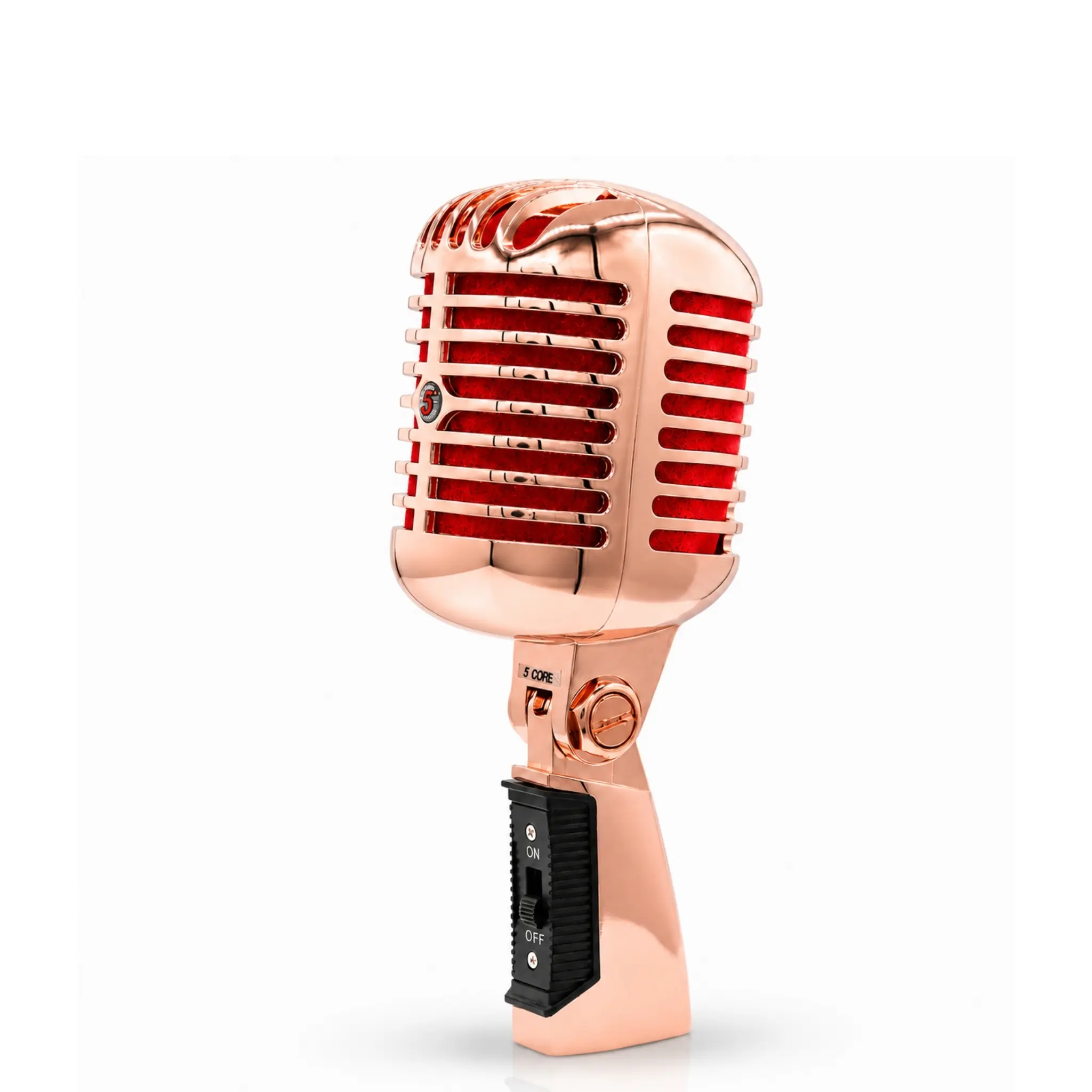 5Core Vintage Microphone Classic Dynamic Professional XLR Studio Retro Style Mic COPPER Audio Aesthetic