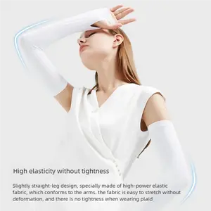 Ice Silk Arm Sleeves, 2Pairs Sun-resistant Cooling Arm Sleeves, Sports Arm Sleeves for Outdoor Protective Sports, Fishing, Golf, Gym Accessories, Home Gym Equipment