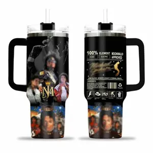MJ 40oz Tumbler , Printed Tumbler 40 Oz, Tumbler Gift, Gift For Fan
