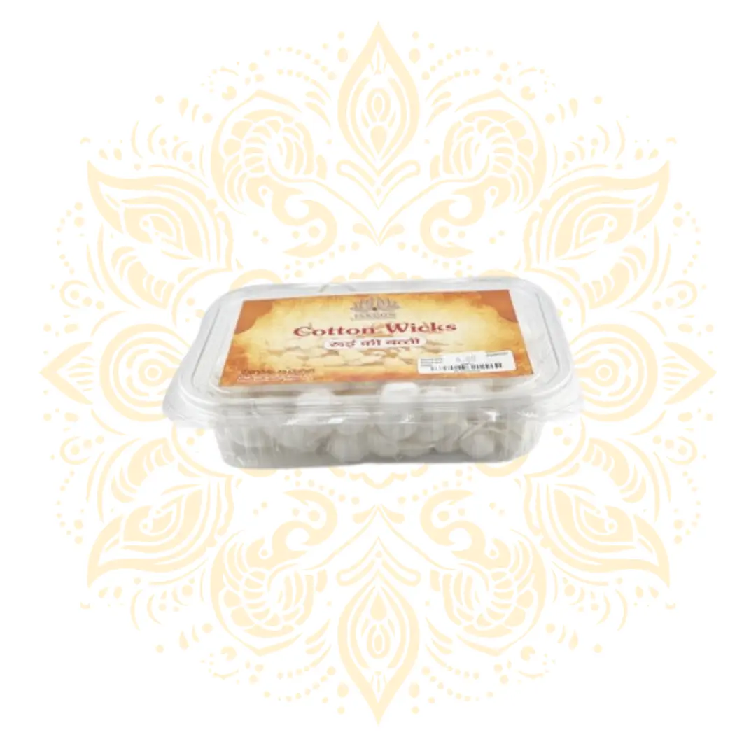 Cotton Lamp Wicks for Diyas & Oil Lamps | Traditional Puja Cotton Wicks