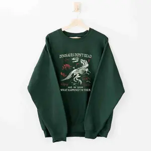 Funny Bookish Shirt, Dinosaurs Did Not Read Retro Shirt, Reading Tee, Book Lovers Tee, Reading Gift, Teacher Life Tee, Librarian Shirt 3YW40